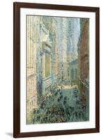 Lower Manhattan-Childe Hassam-Framed Art Print