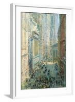 Lower Manhattan-Childe Hassam-Framed Art Print