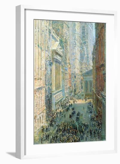 Lower Manhattan-Childe Hassam-Framed Art Print