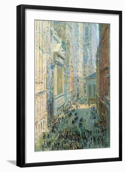 Lower Manhattan-Childe Hassam-Framed Art Print