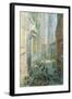 Lower Manhattan-Childe Hassam-Framed Art Print