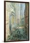 Lower Manhattan-Childe Hassam-Framed Art Print