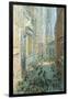 Lower Manhattan-Childe Hassam-Framed Art Print