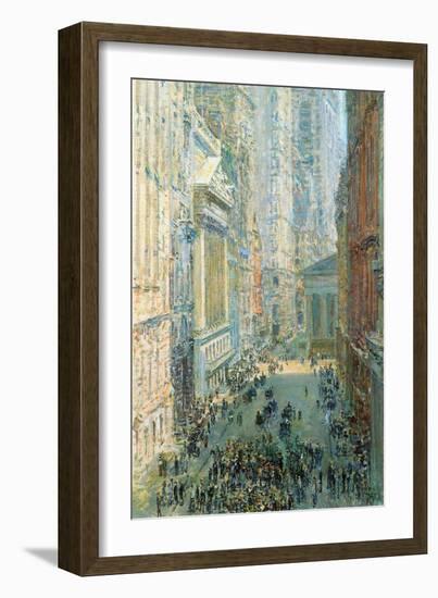 Lower Manhattan-Childe Hassam-Framed Art Print