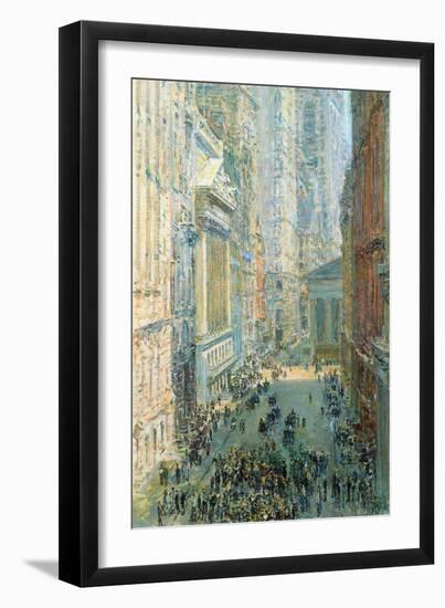 Lower Manhattan-Childe Hassam-Framed Art Print