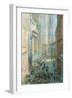 Lower Manhattan-Childe Hassam-Framed Art Print