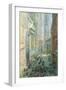 Lower Manhattan-Childe Hassam-Framed Art Print