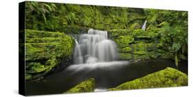 Lower Mclean Falls, Catlins, Southland South Island, New Zealand-Rainer Mirau-Stretched Canvas