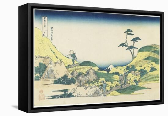 Lower Meguro, 1831-1834-Katsushika Hokusai-Framed Stretched Canvas
