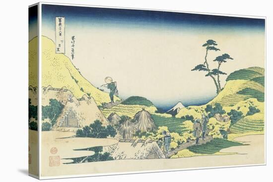 Lower Meguro, 1831-1834-Katsushika Hokusai-Stretched Canvas