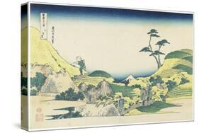 Lower Meguro, 1831-1834-Katsushika Hokusai-Stretched Canvas