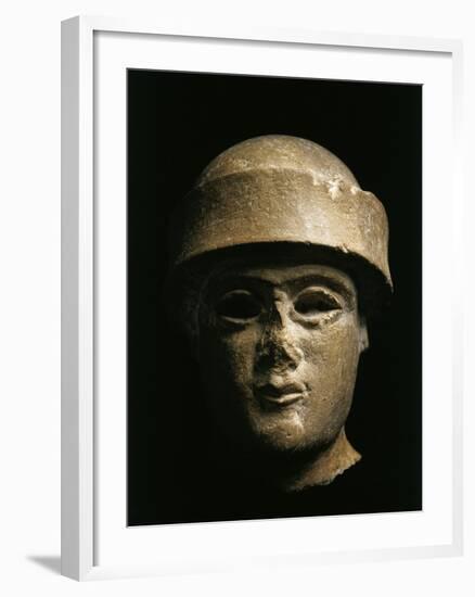 Lower Mesopotamia, Iraq, Head of a King of the Ur, Third Dynasty, Circa 2100-2000 B.C.-null-Framed Giclee Print