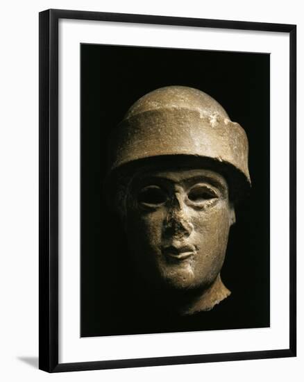 Lower Mesopotamia, Iraq, Head of a King of the Ur, Third Dynasty, Circa 2100-2000 B.C.-null-Framed Giclee Print