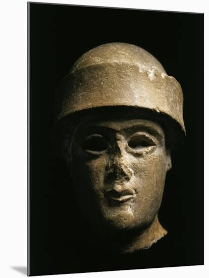 Lower Mesopotamia, Iraq, Head of a King of the Ur, Third Dynasty, Circa 2100-2000 B.C.-null-Mounted Giclee Print