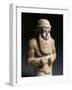 Lower Mesopotamia, Iraq, Male Bust from Uruk, Alabaster-null-Framed Giclee Print