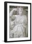 Lower monochrome section of the Room of the Signature, fresco-null-Framed Giclee Print