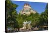 Lower old town with Chateau Frontenac, Quebec City, Quebec, Canada.-Jamie & Judy Wild-Stretched Canvas