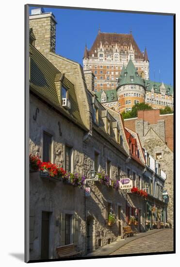 Lower old town with Chateau Frontenac, Quebec City, Quebec, Canada.-Jamie & Judy Wild-Mounted Photographic Print