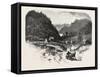 Lower Ottawa, Mountain Farm, Canada, Nineteenth Century-null-Framed Stretched Canvas