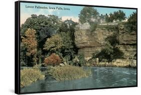 Lower Palisades, Iowa Falls-null-Framed Stretched Canvas