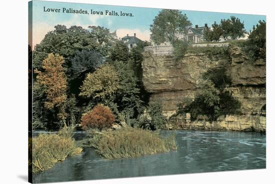 Lower Palisades, Iowa Falls-null-Stretched Canvas