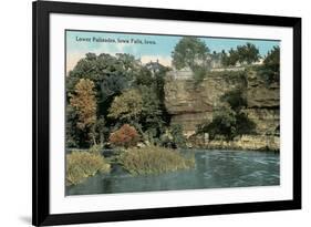 Lower Palisades, Iowa Falls-null-Framed Art Print