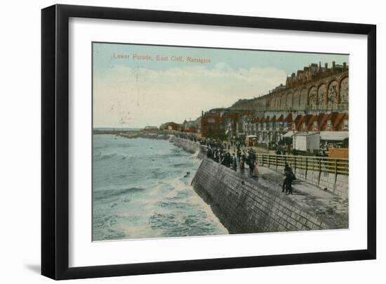 Lower Parade, East Cliff, Ramsgate. Postcard Sent in 1913-English Photographer-Framed Giclee Print