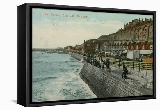 Lower Parade, East Cliff, Ramsgate. Postcard Sent in 1913-English Photographer-Framed Stretched Canvas