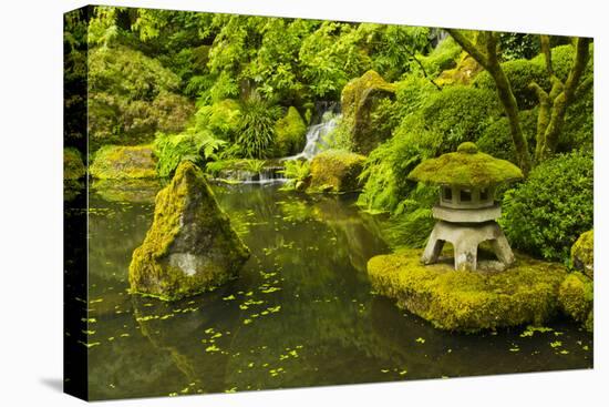 Lower Pond, Strolling Garden, Portland, Oregon, USA-Michel Hersen-Stretched Canvas