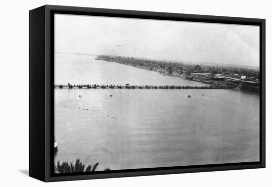 Lower Pontoon Bridge, Baghdad, Mesopotamia, Wwi, 1918-null-Framed Stretched Canvas