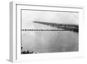 Lower Pontoon Bridge, Baghdad, Mesopotamia, Wwi, 1918-null-Framed Giclee Print