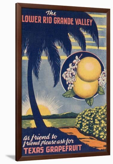 Lower Rio Grande Valley Grapefruit-null-Framed Art Print