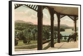 Lower Saranac Lake, Adirondacks, New York-null-Framed Stretched Canvas