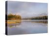 Lower Stillwater Lake in Autumn, Whitefish Range, Montana, USA-Chuck Haney-Stretched Canvas