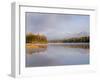 Lower Stillwater Lake in Autumn, Whitefish Range, Montana, USA-Chuck Haney-Framed Photographic Print