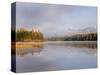 Lower Stillwater Lake in Autumn, Whitefish Range, Montana, USA-Chuck Haney-Stretched Canvas