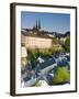 Lower Town, View of Grund, Luxembourg City, Luxembourg-Walter Bibikow-Framed Photographic Print