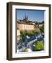 Lower Town, View of Grund, Luxembourg City, Luxembourg-Walter Bibikow-Framed Photographic Print