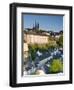 Lower Town, View of Grund, Luxembourg City, Luxembourg-Walter Bibikow-Framed Photographic Print