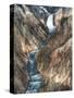 Lower Yellowstone Falls Is the Largest Falls in What Is Considered the Grand Canyon of Yellowstone.-Brad Beck-Stretched Canvas
