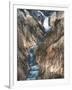 Lower Yellowstone Falls Is the Largest Falls in What Is Considered the Grand Canyon of Yellowstone.-Brad Beck-Framed Photographic Print