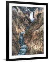 Lower Yellowstone Falls Is the Largest Falls in What Is Considered the Grand Canyon of Yellowstone.-Brad Beck-Framed Photographic Print