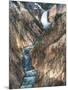 Lower Yellowstone Falls Is the Largest Falls in What Is Considered the Grand Canyon of Yellowstone.-Brad Beck-Mounted Photographic Print