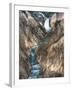 Lower Yellowstone Falls Is the Largest Falls in What Is Considered the Grand Canyon of Yellowstone.-Brad Beck-Framed Photographic Print