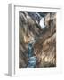 Lower Yellowstone Falls Is the Largest Falls in What Is Considered the Grand Canyon of Yellowstone.-Brad Beck-Framed Photographic Print