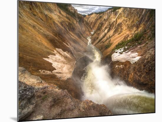 Lower Yellowstone Falls, Yellowstone National Park, Wyoming-Brad Beck-Mounted Photographic Print