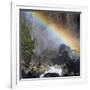 Lower Yosemite Falls, Yosemite Creek, Rainbow, Yosemite National Park, California, Usa-Rainer Mirau-Framed Photographic Print