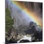 Lower Yosemite Falls, Yosemite Creek, Rainbow, Yosemite National Park, California, Usa-Rainer Mirau-Mounted Photographic Print