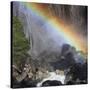 Lower Yosemite Falls, Yosemite Creek, Rainbow, Yosemite National Park, California, Usa-Rainer Mirau-Stretched Canvas