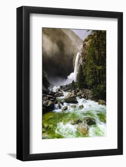 Lower Yosemite Falls, Yosemite National Park, Usa-Russ Bishop-Framed Photographic Print